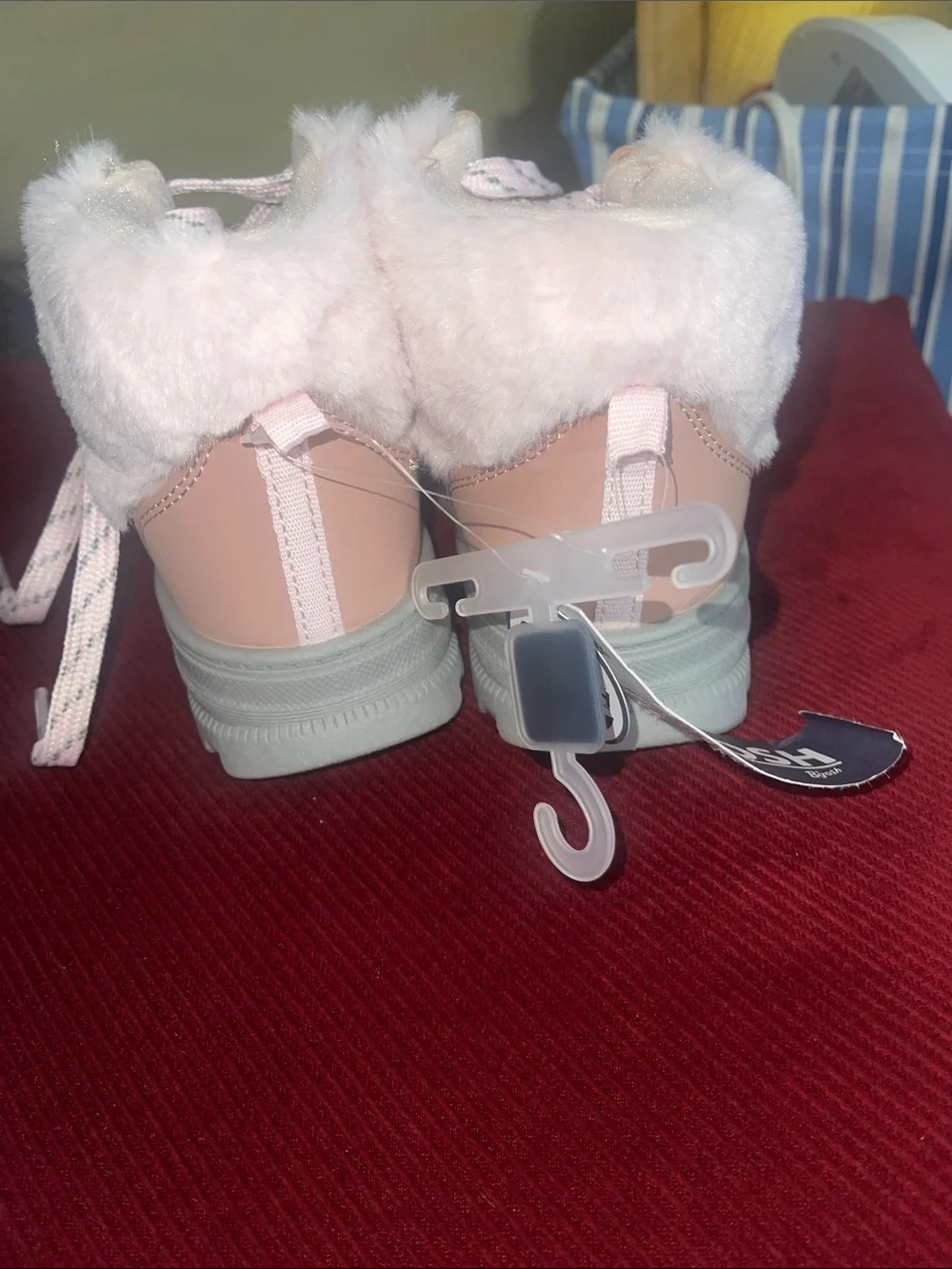OshKosh B'gosh Pink Faux-Fur Trim Kids Boots